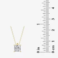 Grown Gorgeous (F,Vs2) Womens 1 1/8 CT. T.W. Lab-Grown Diamond 14K Gold or Platinum 18 Inch Princess Pendant Necklace