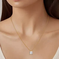 Grown Gorgeous (F,Vs2) Womens 1 1/8 CT. T.W. Lab-Grown Diamond 14K Gold or Platinum 18 Inch Princess Pendant Necklace