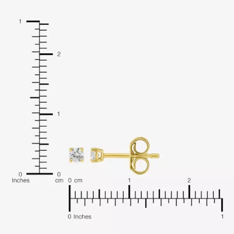 Si2/H-I Unisex Adult 1/3 CT. T.W. Lab Grown White Diamond 10K Gold Round 2 Pair Jewelry Set