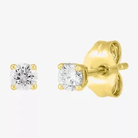 Si2/H-I Unisex Adult 1/3 CT. T.W. Lab Grown White Diamond 10K Gold Round 2 Pair Jewelry Set