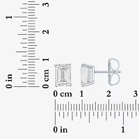 Si1-Si2/E-F 3 CT. T.W. Lab Grown White Diamond 14K White Gold 8.1mm Stud Earrings