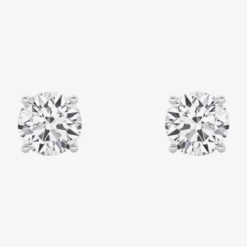 Grown Gorgeous (F, Vs2) 1 1/10 CT. T.W.  Lab-Grown Diamond 14K Gold or Platinum 6.1mm Round Stud Earrings