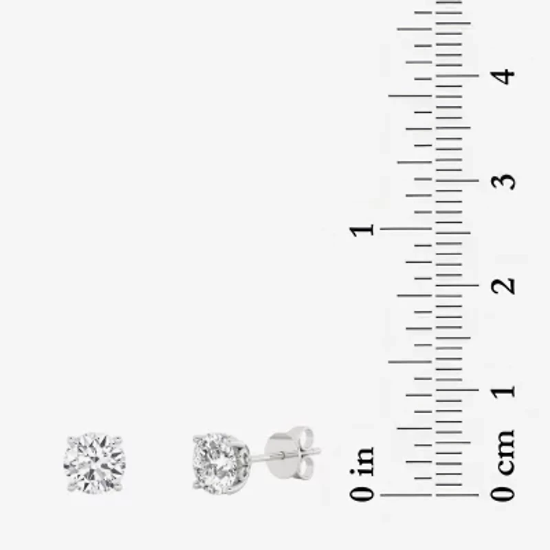 Grown Gorgeous (F, Vs2) 1 1/10 CT. T.W.  Lab-Grown Diamond 14K Gold or Platinum 6.1mm Round Stud Earrings