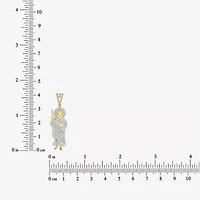St.Jude" Mens 1/ CT. T.W. Natural White Diamond 10K Gold Pendant