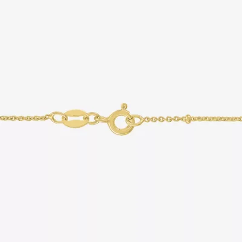 Miraculous(G-H, Si2-I1) Womens 1/4 CT. T.W. Lab Grown White Diamond 14K Gold Over Silver Round 18 Inch Pendant Necklace
