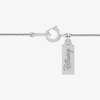 Enchanted Disney Fine Jewelry (I,I2) Womens 1/5 CT. Lab Grown White Diamond 14K Rose Gold Over Silver Heart 18 Inch Pendant Necklace