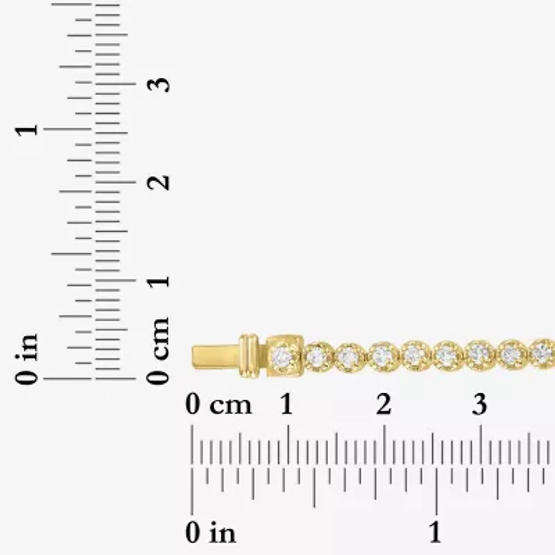 (G-H / Si2-I1) Womens 2 CT. T.W. Lab Grown White Diamond Sterling Silver 7.25 Inch Tennis Bracelet