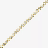 (G-H / Si2-I1) Womens 2 CT. T.W. Lab Grown White Diamond Sterling Silver 7.25 Inch Tennis Bracelet