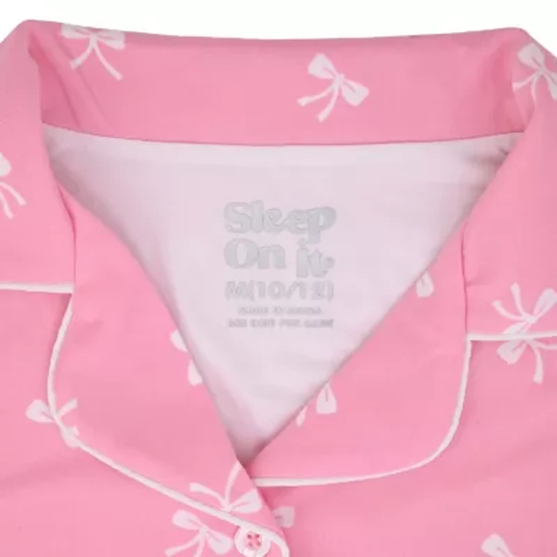 Sleep On It Little & Big Kid Girls Long Sleeve 3-pc. Pajama Sets