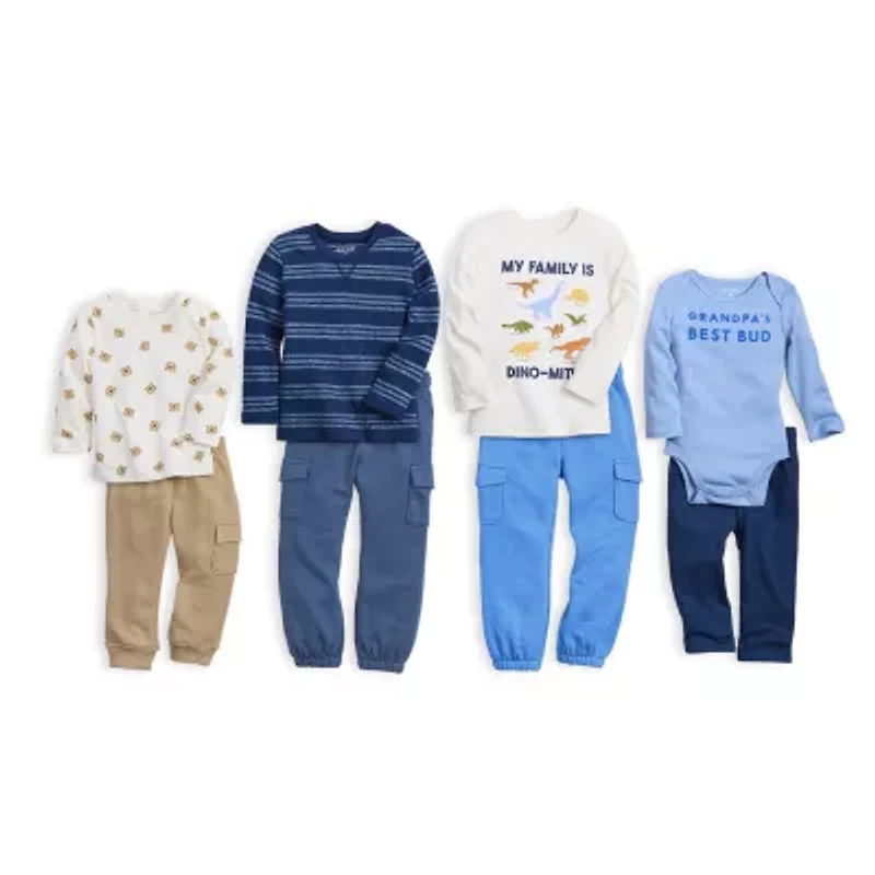 Okie Dokie Cargo Toddler & Little Boys Cuffed Regular Fit French Terry Jogger Pant