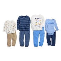 Okie Dokie Cargo Toddler & Little Boys Cuffed Regular Fit French Terry Jogger Pant