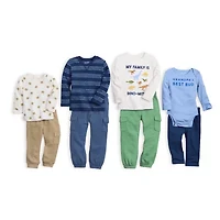 Okie Dokie Cargo Toddler & Little Boys Cuffed Regular Fit French Terry Jogger Pant