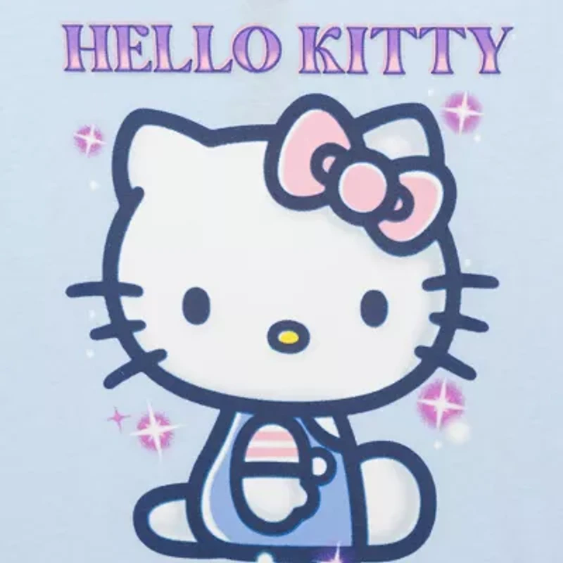Little & Big Kid Girls Crew Neck Short Sleeve Regular Fit Hello Kitty Graphic T-Shirt