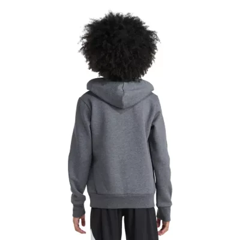 adidas Big Kid Boys Long Sleeve Fleece Active Hoodie