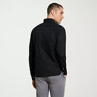 Van Heusen Everyday Defense Mens Long Sleeve Slim Fit Button-Down Shirt