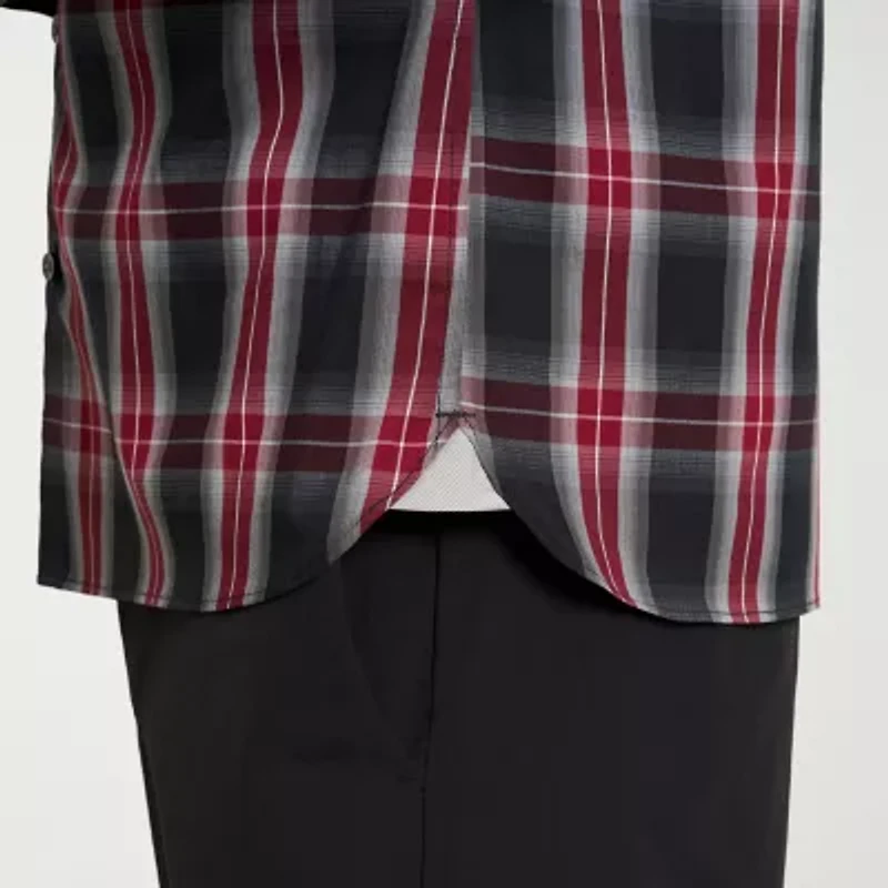 Van Heusen Everyday Defense Stain Shield Mens Long Sleeve Slim Fit Button-Down Shirt