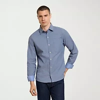 Van Heusen Originals Mens Long Sleeve Slim Fit Button-Down Shirt