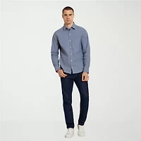 Van Heusen Originals Mens Long Sleeve Slim Fit Button-Down Shirt
