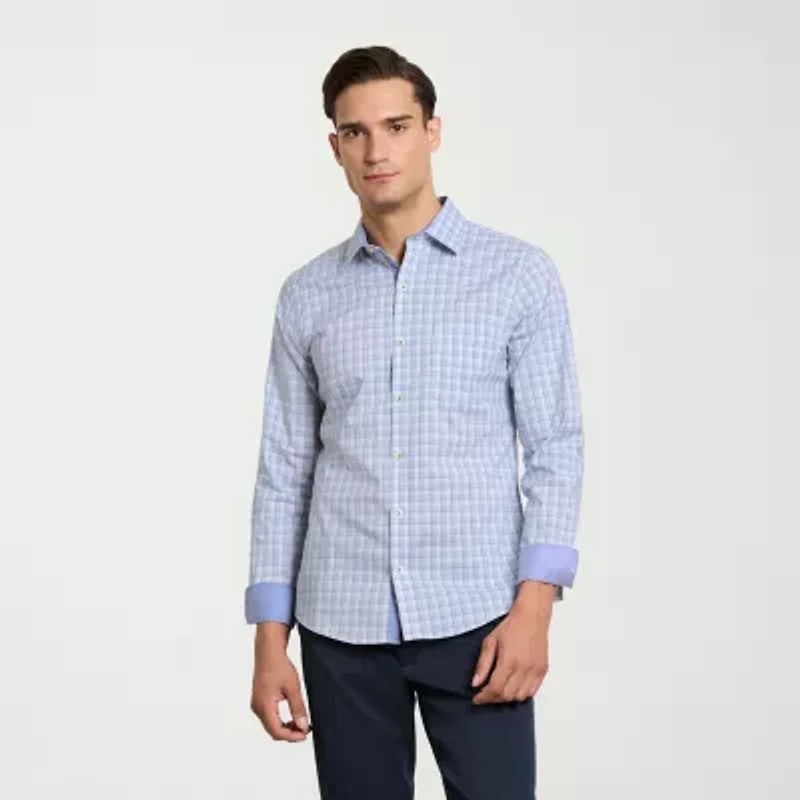 Van Heusen Originals Mens Long Sleeve Slim Fit Button-Down Shirt