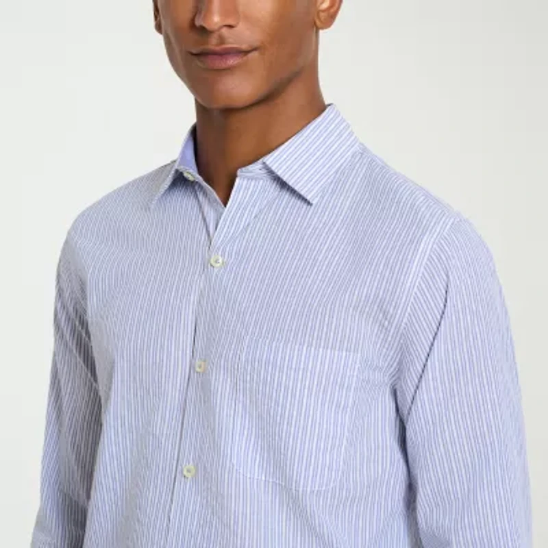 Van Heusen Originals Mens Long Sleeve Slim Fit Button-Down Shirt