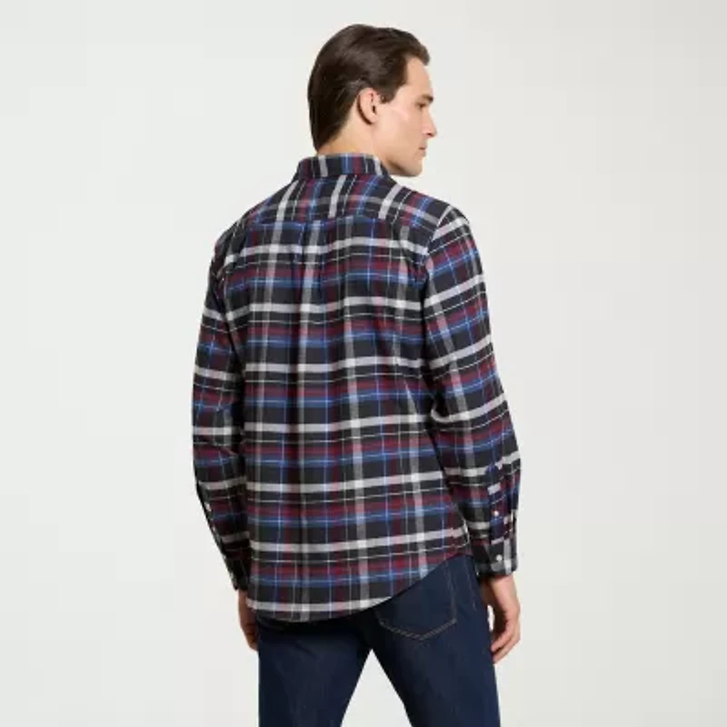 Van Heusen Weekend Mens Long Sleeve Regular Fit Button-Down Shirt