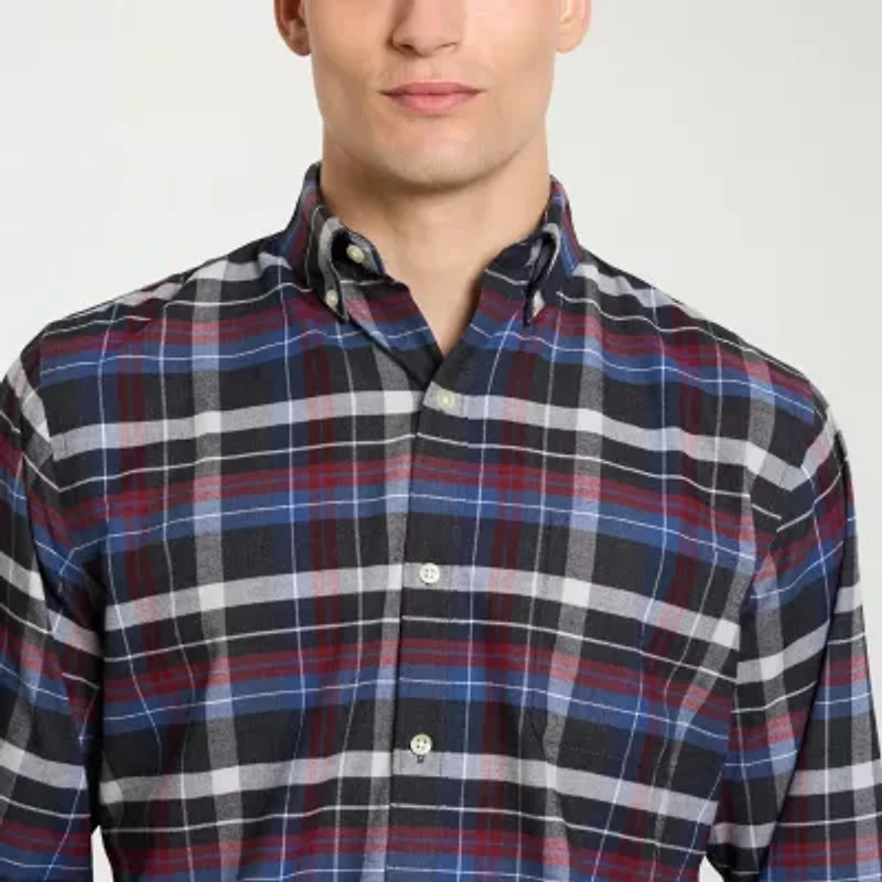 Van Heusen Weekend Mens Long Sleeve Regular Fit Button-Down Shirt