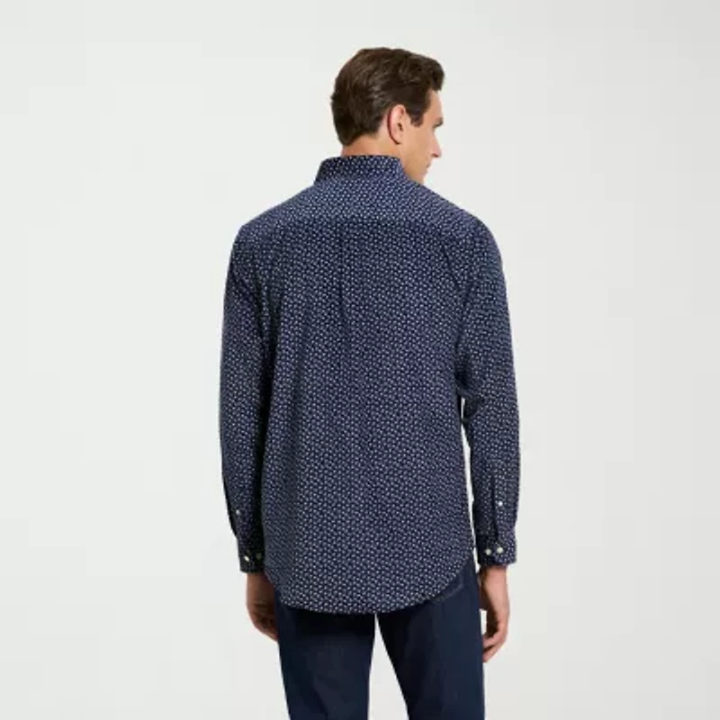 Van Heusen Weekend Mens Long Sleeve Regular Fit Wrinkle Free Button-Down Shirt