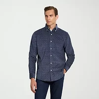Van Heusen Weekend Mens Long Sleeve Regular Fit Wrinkle Free Button-Down Shirt