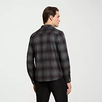 Van Heusen Performance Mens Long Sleeve Slim Fit Button-Down Shirt
