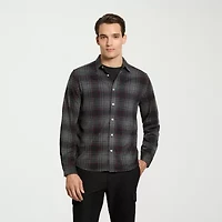 Van Heusen Performance Mens Long Sleeve Slim Fit Button-Down Shirt