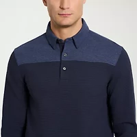 Van Heusen Essential Mens Regular Fit Long Sleeve Polo Shirt