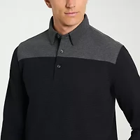 Van Heusen Essential Mens Regular Fit Long Sleeve Polo Shirt