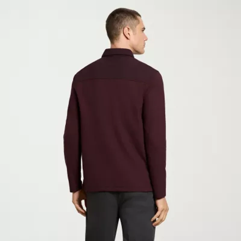 Van Heusen Essential Mens Regular Fit Long Sleeve Polo Shirt