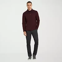 Van Heusen Essential Mens Regular Fit Long Sleeve Polo Shirt