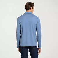 Van Heusen Performance Mens Regular Fit Long Sleeve Polo Shirt