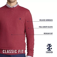 IZOD Advantage Performance Mens Crew Neck Long Sleeve Sweatshirt