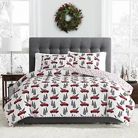 Brooklyn Loom Winter Truck 3-pc. Reversible Quilt Set