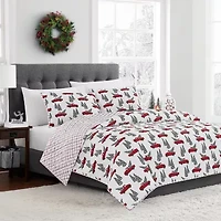 Brooklyn Loom Winter Truck 3-pc. Reversible Quilt Set