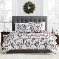 Brooklyn Loom Holiday Toile 3-pc. Reversible Quilt Set