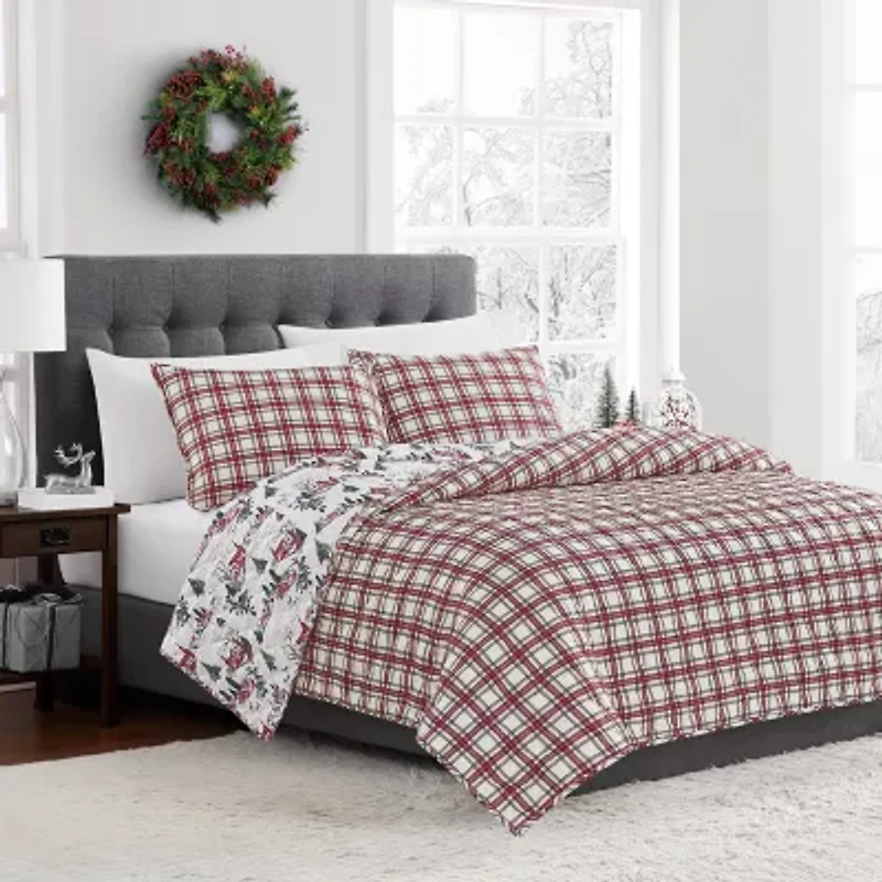 Brooklyn Loom Holiday Toile 3-pc. Reversible Quilt Set