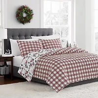 Brooklyn Loom Holiday Toile 3-pc. Reversible Quilt Set