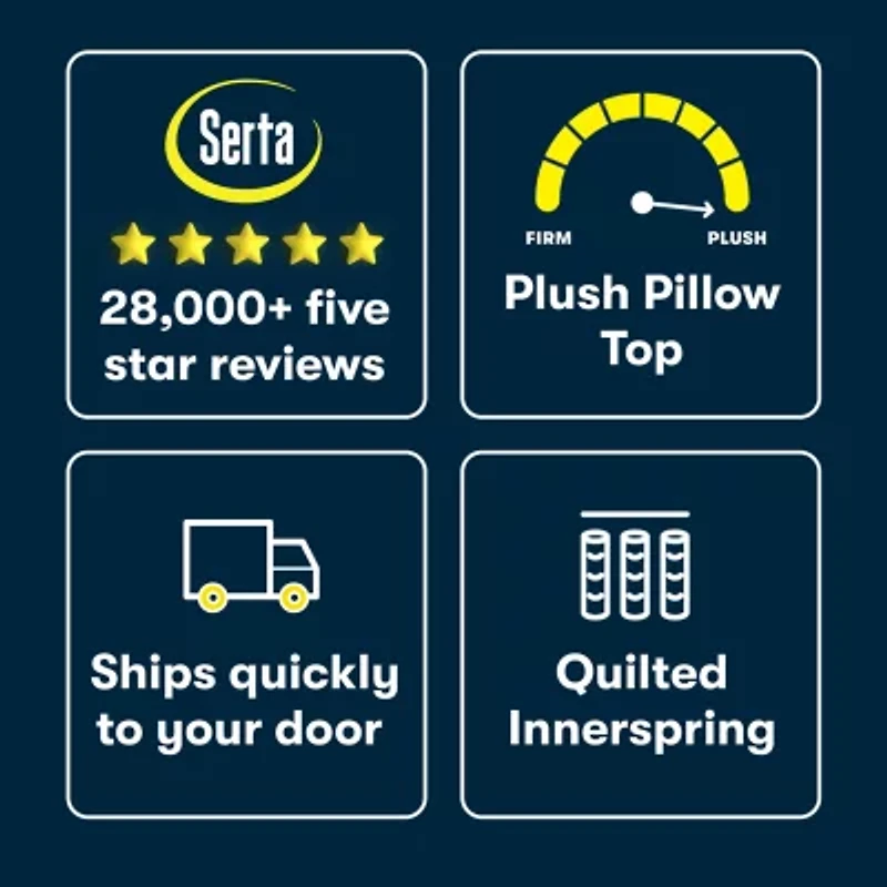 Serta Five Star Mattress 12" Plush Pillow Top - a Box