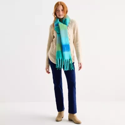 St. John's Bay Plaid Scarf