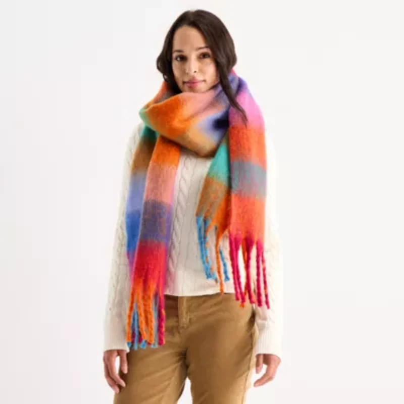 St. John's Bay Plaid Scarf