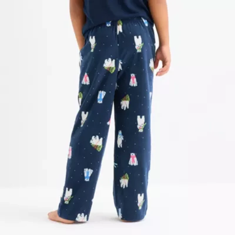 North Pole Trading Co. Little & Big Kid Unisex Microfleece Matching Family Pajama Pants