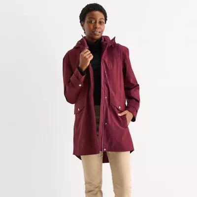 St. John's Bay Womens Hooded Midweight System Jacket