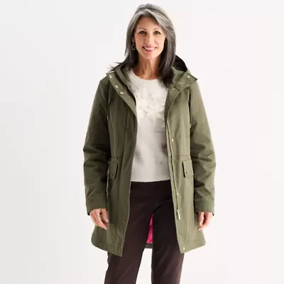 Liz Claiborne Womens Midweight Anorak