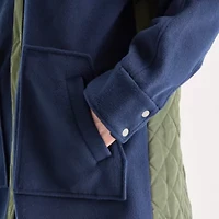 St. John's Bay Womens Hooded Heavyweight Car Coat