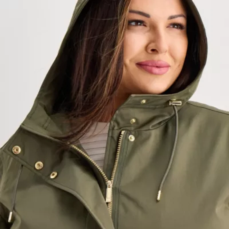 Liz Claiborne Womens Midweight Plus Anorak
