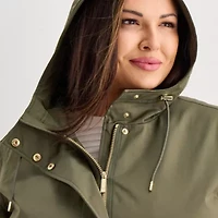 Liz Claiborne Womens Midweight Plus Anorak